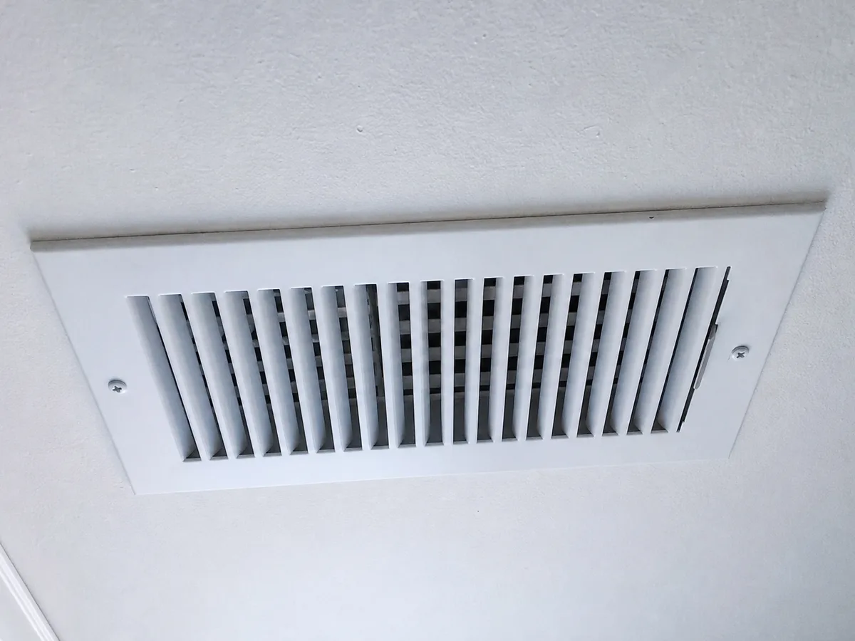 Freshly cleaned vent back in place — completed job in Houston, TX